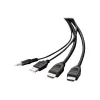 Belkin Secure KVM Combo Cable - Video- / USB- / Audio-Cable - TAA-Compliant - USB, Mini-Plug, HDMI (M)