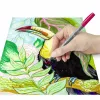 Staedtler Design Journey 371 BK4-2 Pigment Brush Pen Set, Lake Colors, 4 pcs