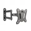 Maclean MC-417 Full Motion TV Monitor Wall Mount 13-32 30kg max. VESA 100x100 Black Powder Coated Universal Holder Bracket Adjustable Wall Distance Rotating Tilting