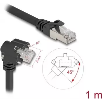 Networking Cable DeLOCK 80917 1m Cat6 S/FTP RJ-45 Black