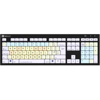 Keyboard LogicKeyboard Dyslexie Keyboard Nero UK for PC LKB-DYSLEX-BJPU-UK — UK layout, dyslexia-friendly key design