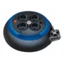Comfort-Line Mini-cable reel CL-S 4-way (black/White, 3 Meter)