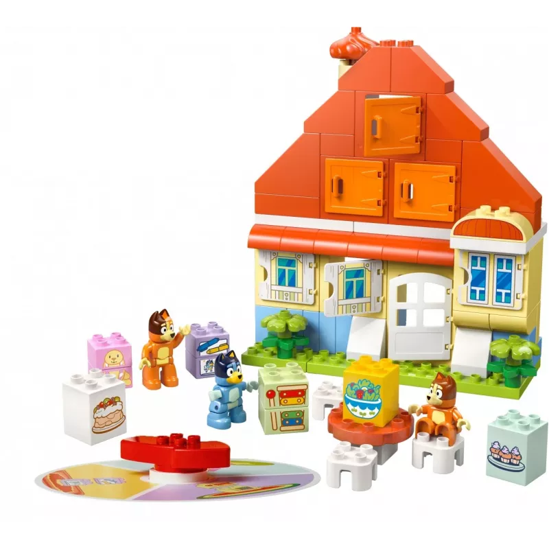 Building toy LEGO Bluey Family House with Memory Game 10459 — 83 pieces, 3 minifigures, age 3+