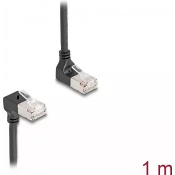 Network Cable DeLOCK RJ45 Cat.6A 1m Black