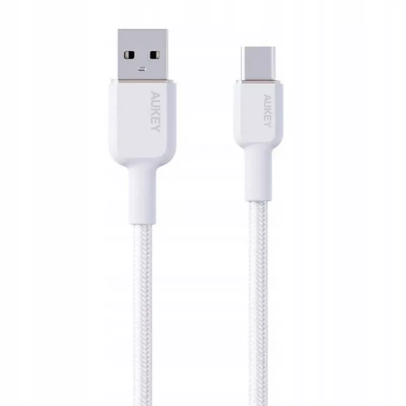 AUKEY CB-NAC1 White Nyl on cable USB C - USB A