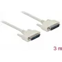 Serial cable DELOCK 84391 D-Sub 25 pin, beige, 3 m