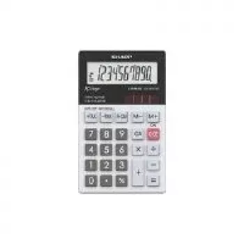 Sharp EL-W211G calculator Pocket Financial Grey