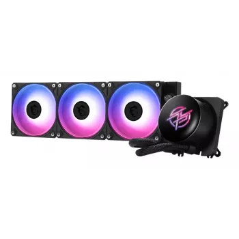 All-in-one liquid cooler MSI MPG CORELIQUID P13 — 120 mm fans, 3-fan radiator, LGA 1851 support, black