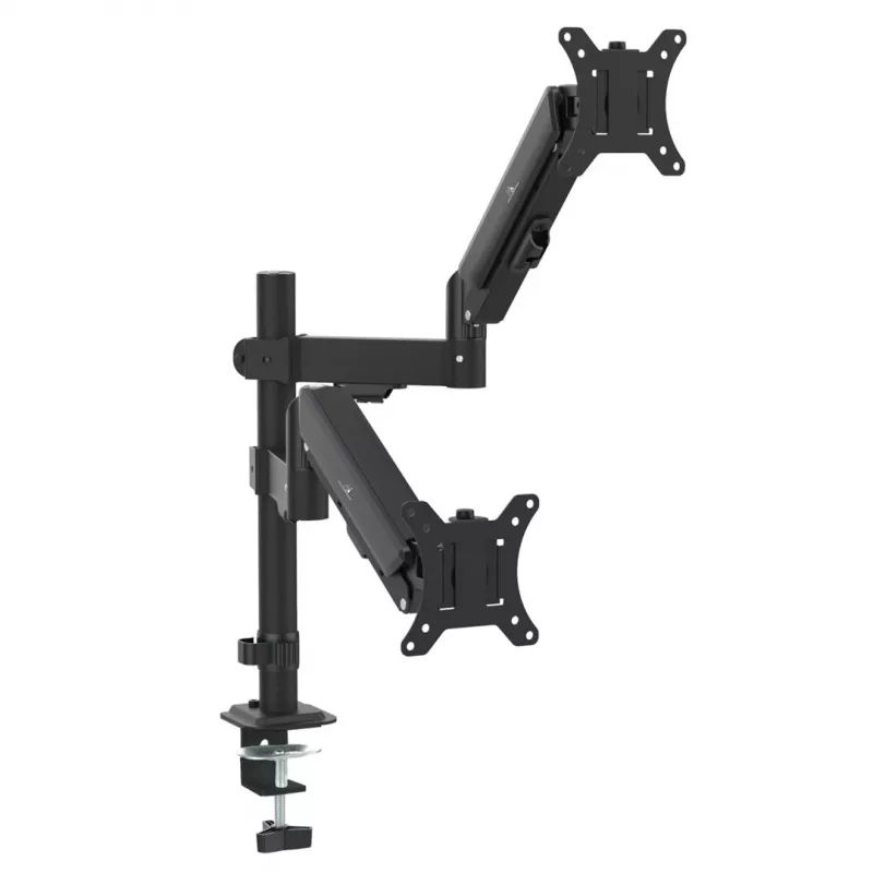 Maclean 2 monitor mount, gas spring, 17-32, 2-10kg, black, MC-136