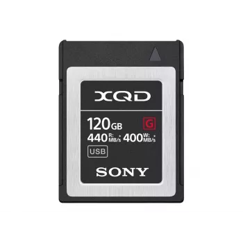 Sony QD-G120F 120 GB Hi- Speed XQD Memory Card, 120 GB, XQD, 440 MB/s, 400 MB/s, Water resistant, Temperature proof, Black