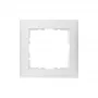 Wall plate / switch cover berker 10119909, white plastic, screwless, single unit