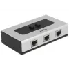 Hub DeLOCK 87673 1000 Mbit/s Black Grey