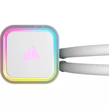 CORSAIR iCUE H100i RGB ELITE Processors liquid cooling system 1-pack white 120 mm