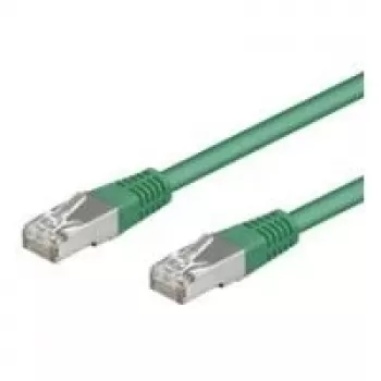 Wentronic Goobay CAT 5e Patch Cable, F/UTP, Green, 3 m - CCA Copper Mix (50182)