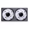 Cooling fan Jonsbo ZB-240 240mm ARGB PWM black — Infinity Mirror design