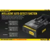 Battery charger Nitecore D2 — 2‑slot charger for AA/AAA/AAAA/C batteries, 100–240V input, 4.2V output, black