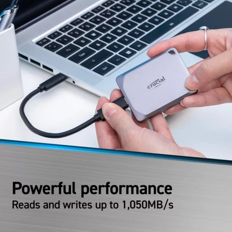 Crucial X9 Pro 4TB External USB 3.2 Gen2 Type-C Portable SSD