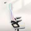RGB White Mesh gaming chair