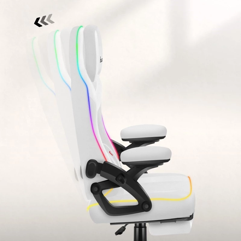RGB White Mesh gaming chair