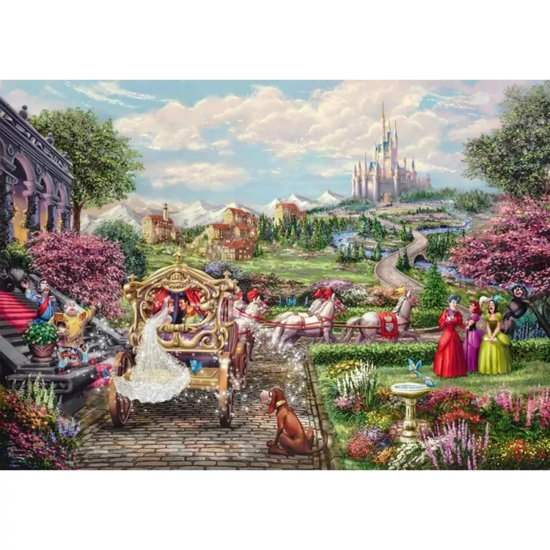 Thomas Kinkade Studios: Disney Dreams Collection - Cinderella Happily Ever After, Puzzle 1000 Pieces