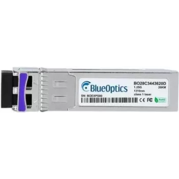 Fiber optic SFP transceiver BlueOptics 37973274-BO, cSFP interface, 1250 Mbit/s, silver