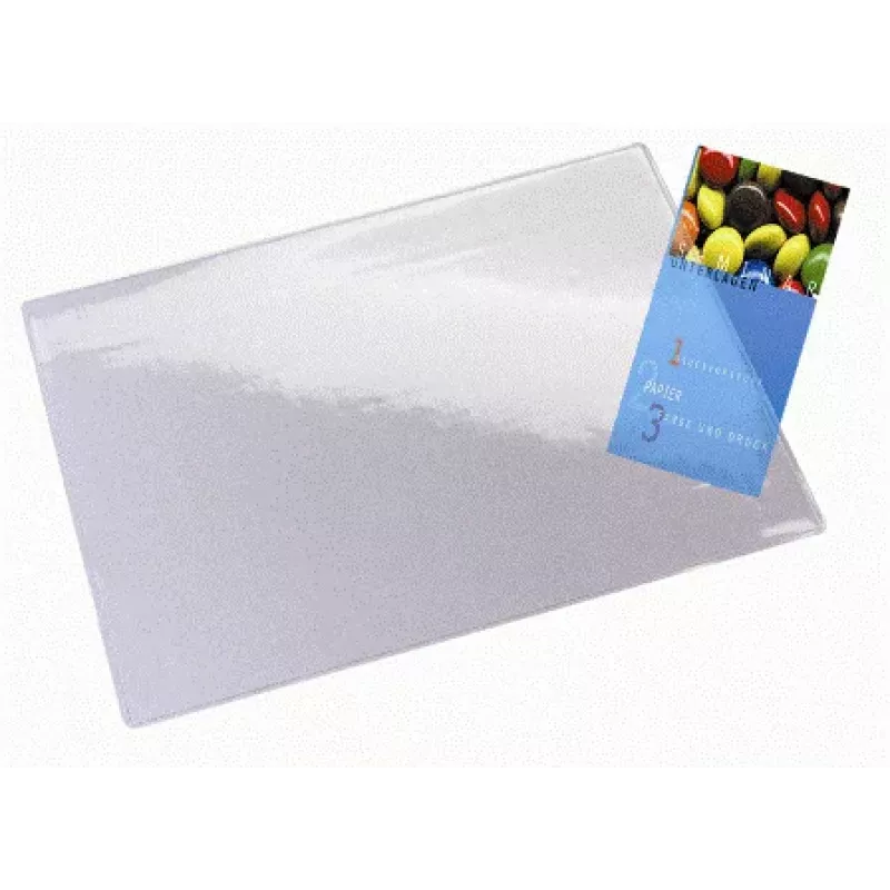 Leitz Plus Desk Mat, Transparent, Polyvinyl chloride (PVC), 650 mm, 500 mm, 1 pc(s)