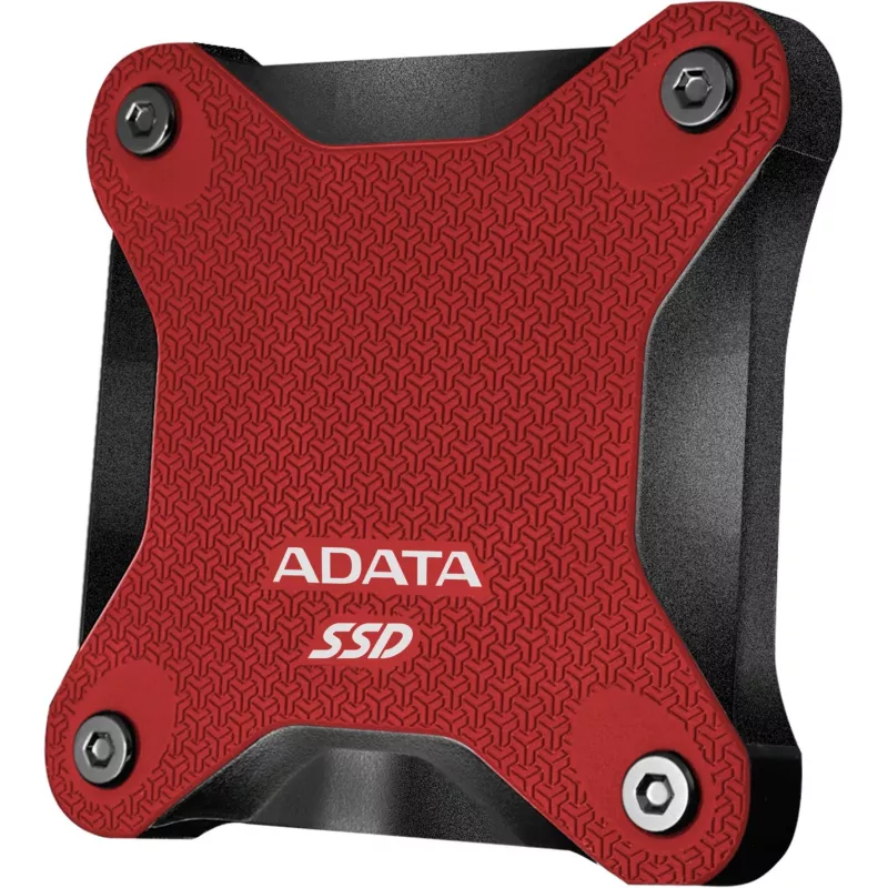 External SSD ADATA SD620 1 TB, Portable USB 3.2 Gen 2 (Micro-USB B), Read 520 MB/s, Write 460 MB/s, Shock resistant, Red