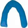 Bed positioning cushion U-crescent in silicone fibre Blue