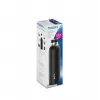 BRITA carbonating bottle 650 ml, stainless steel, black, dishwasher-safe