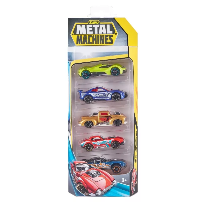 Zuru Metal Machines 5-Pack Die-Cast Cars 1:64, Series 2, Assorted