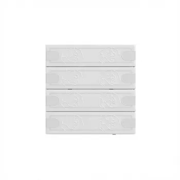 Wall-mounted KNX touch sensor Gira Tastsensor 4 Komfort TS4 ws 5004003, 4-button, white