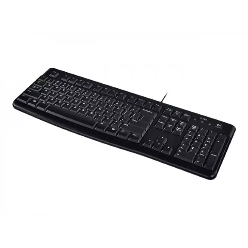 K120 Corded Keyboard, wired, USB, QWERTZ, black