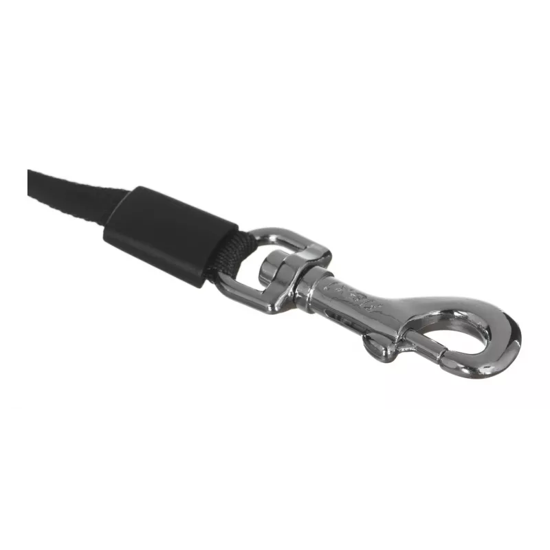 Retractable dog lead Flexi Black Design M, tape leash, 5 m, for medium breeds (10–25 kg), max load 20 kg