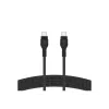 Cable BoostCharge USB-C/USB-C braided silicone 2 m, black
