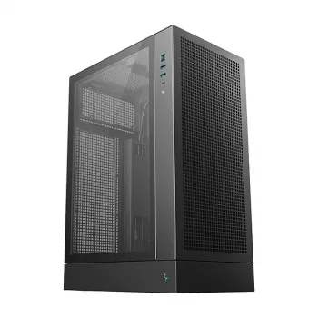 PC case DeepCool CH170 PLUS Tower Black — micro-ATX/mini-ITX, tempered glass, USB-C, top PSU