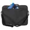Manhattan Cambridge Laptop Bag 15.6 inch, Clamshell Design, Black, LOW COST, Accessories Pocket, Document Compartment on Back, Shoulder Strap (removable), Equivalent to Targus TAR300, Notebook Case, Three Year Warranty