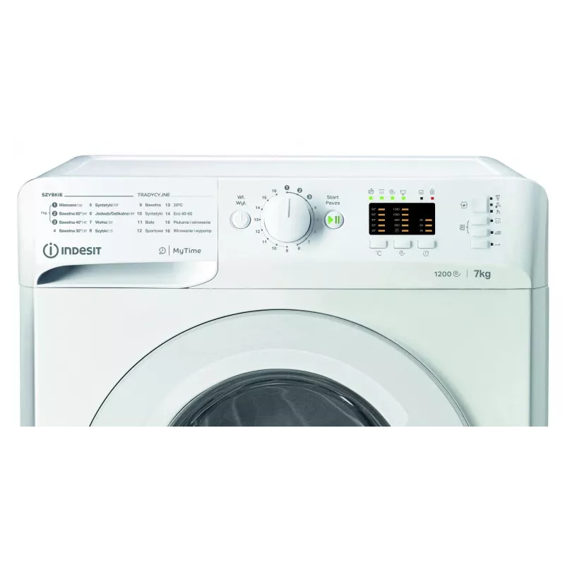 Washing machine INDESIT MTWA71252WPL 7 kg, front-loading, Energy class E