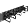 Cable management panel DeLOCK 66746 Grey Metal Plastic 19 inch