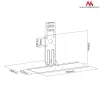 Maclean Keyboard Mount, Monitor Mount Add-on, VESA 75x75, 100x100, MC-756