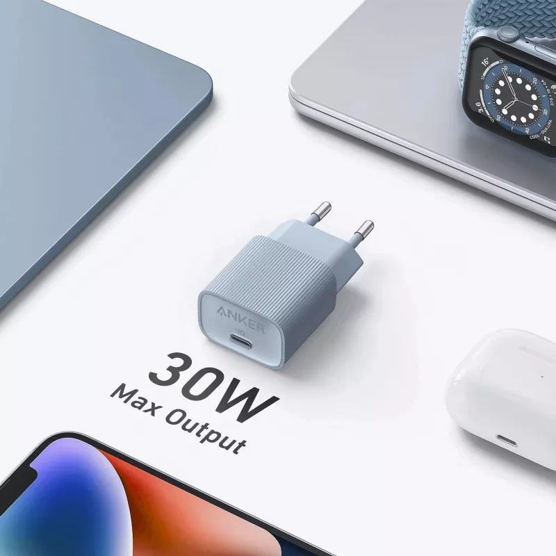 Indoor Charger Anker 511 Nano A2337G11 — 30 W USB-C, Black