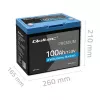 LiFePO4 battery QOLTEC 12.8V 100Ah with Bluetooth — 12.8 V 100 Ah