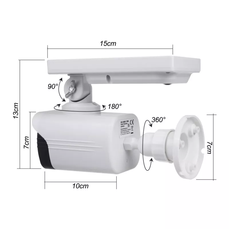 Surveillance Camera Solar Dummy Camera with LED Light SOL1800S CEE