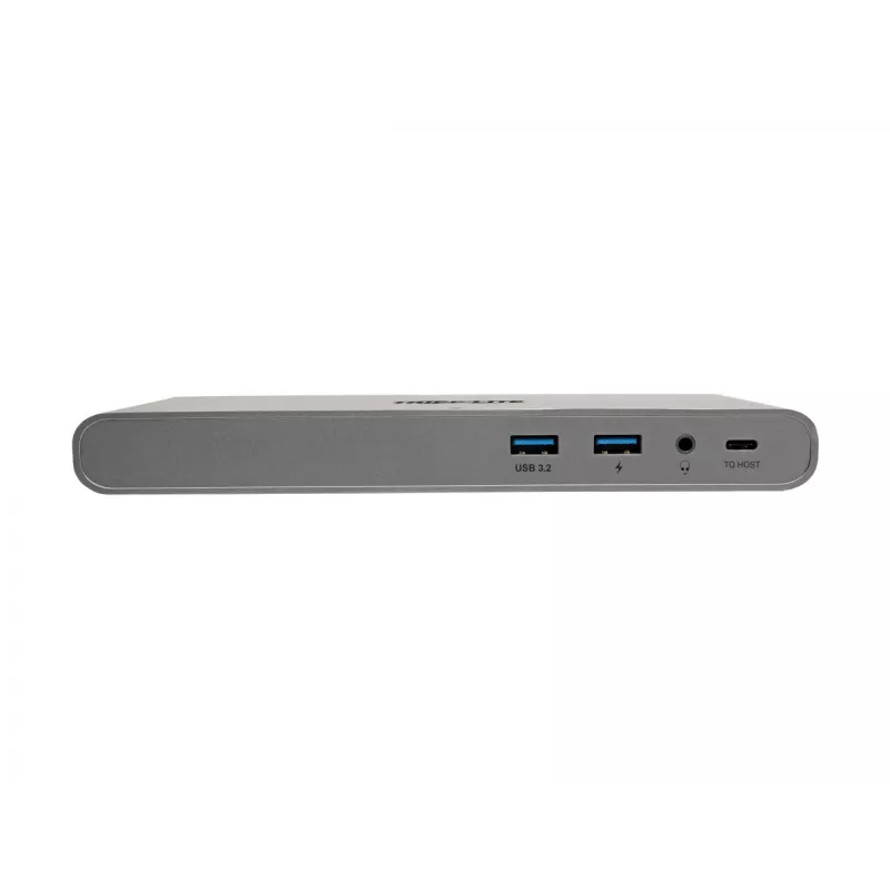Eaton Tripp Lite USB-C Dock, Triple Display - 4K HDMI/DisplayPort, VGA, USB 3,2 Gen 1, USB-A/USB-C Hub, GbE, 100W PD Charging, International Power Cables - docking station - USB-C