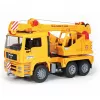 Crane truck BRUDER MAN BR-02754, ABS construction, yellow, for ages 4+ (no Light & Sound Module)