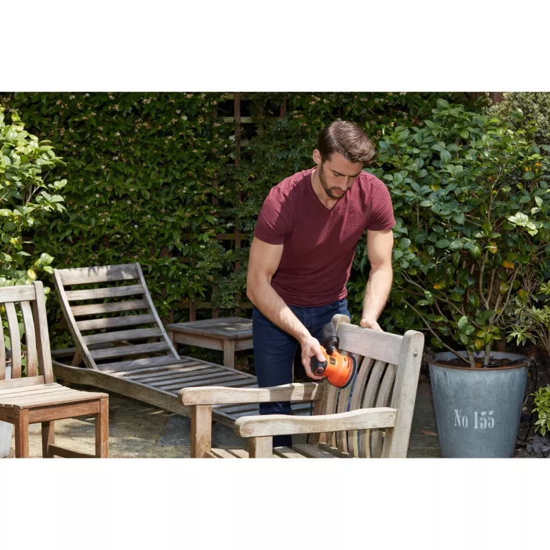 Black & Decker BEW210 Orbital sander 14000 RPM Black, Orange