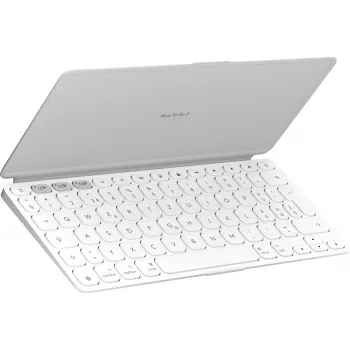 Logitech KEYS-TO-GO 2 Keyboard, Wireless Integrierte Cover Plate, Bluetooth LE, DE-Layout