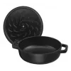 Saute Pan ZWILLING STAUB BRAISERS Round 28 cm, black, bottom Ø 22.2 cm