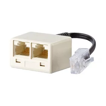 METZ CONNECT UAE - Network Adapter - RJ-45 (W) to RJ-45 (M) - 10cm - Pearl White (130607440101-E)