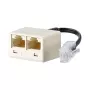 METZ CONNECT UAE - Network Adapter - RJ-45 (W) to RJ-45 (M) - 10cm - Pearl White (130607440101-E)