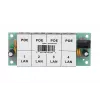 PoE injector Extralink 4-port 4x 100Mb/s RJ45, Fast Ethernet, 48 V, no case